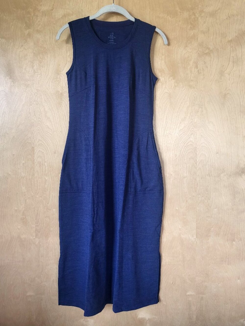 Woolx Cassie Merino Wool Tank Dress Blue Size XS